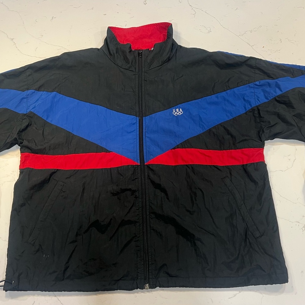 SOLD - Vintage 90s USA Olympics windbreaker jacket